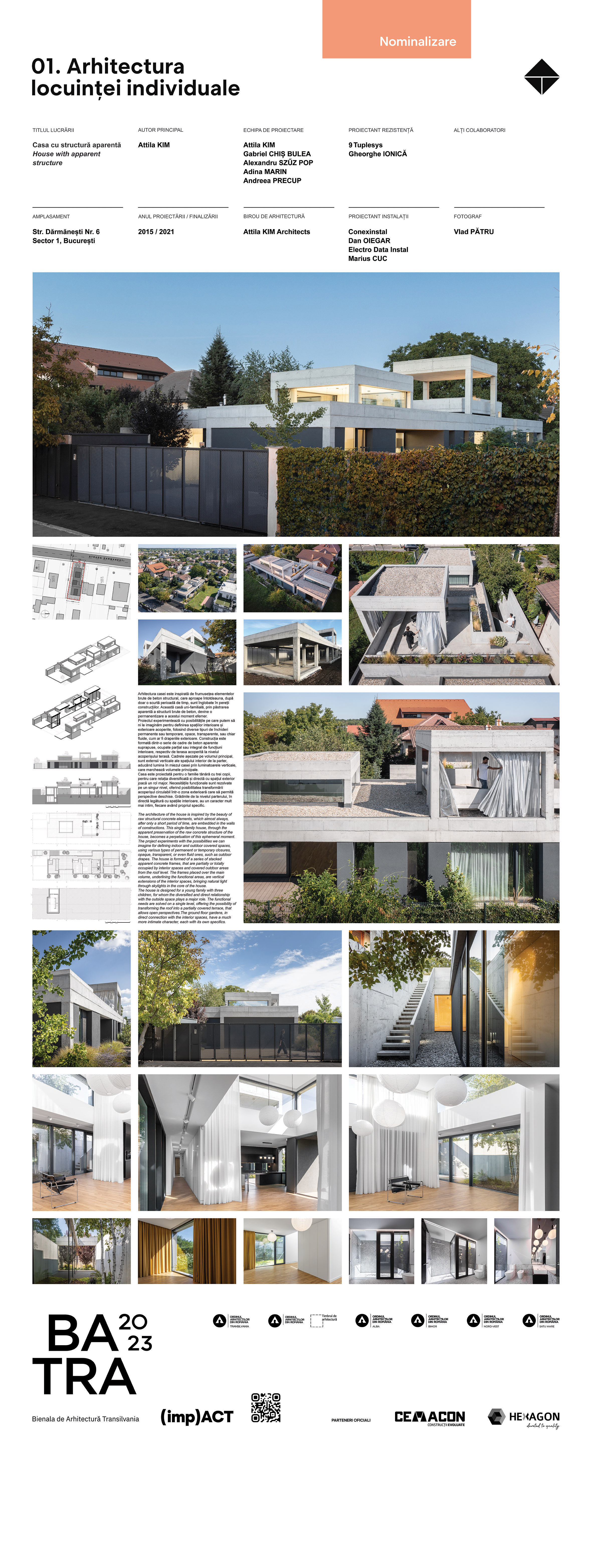 00 11 attila-kim casa-cu-structura-aparenta CASA CU STRUCTURA APARENTA © Attila KIM Architects