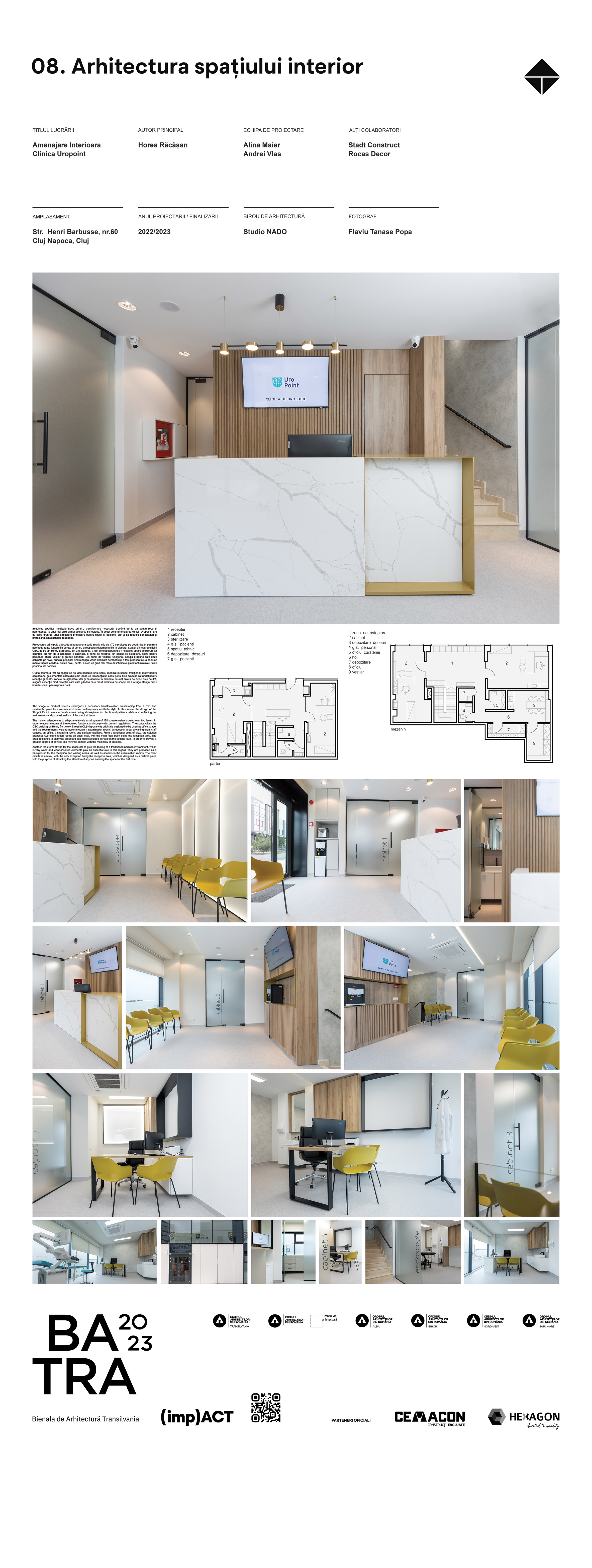 08 26 horea-racasan amenajare-interioara-clinica-uropoint 08 BATRA 2023 82 x 217 cm Uropoint